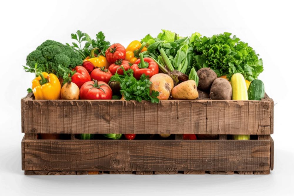Fresh vegetable box